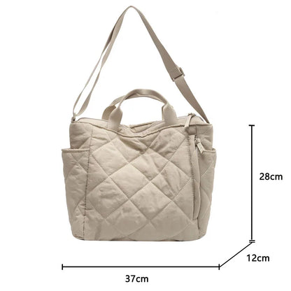 Quilt Puffer Tote Bag