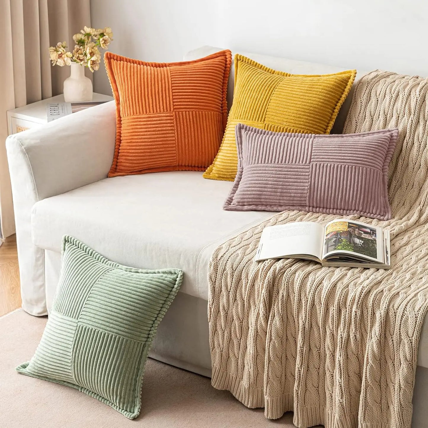 Grid Striped Pillow