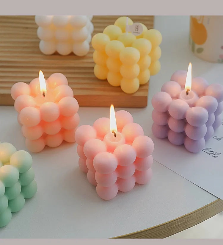 Bubble Cube Candle