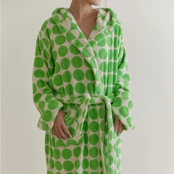 Retro Dot Bathrobe