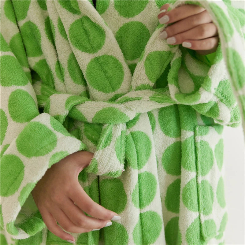 Retro Dot Bathrobe