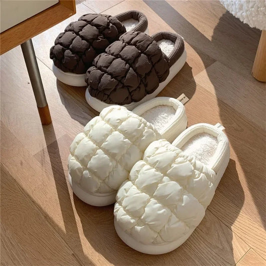 Puffer Plaid Slipper