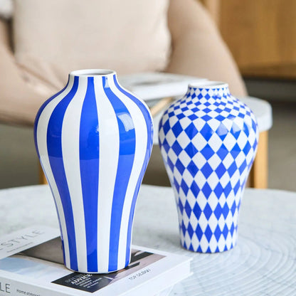 Geometric Ceramic Vase