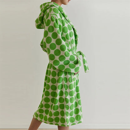 Retro Dot Bathrobe