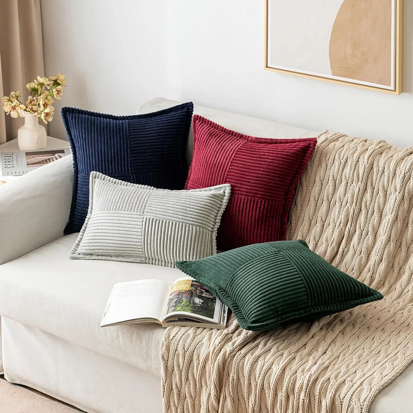 Grid Striped Pillow