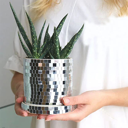 Mirror Flower Pot